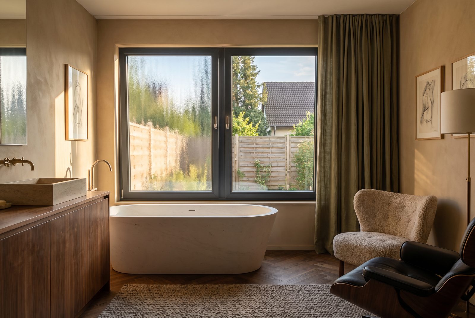 Badezimmerfenster — Wohnbeispiel