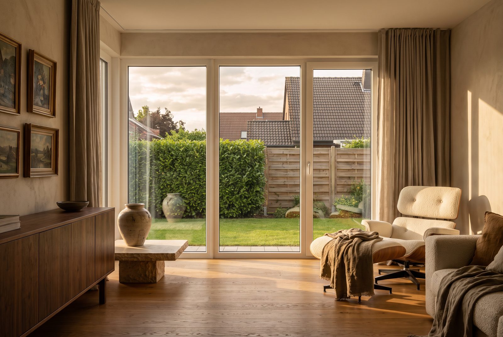 Bodentiefe Fenster — Wohnbeispiel