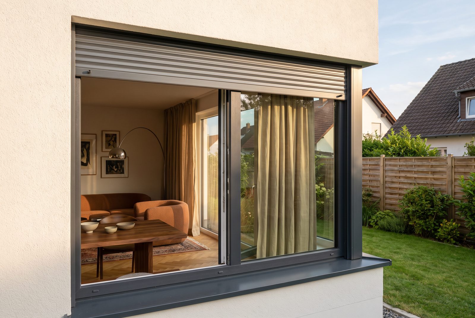 Fenster mit Rollladen — Wohnbeispiel