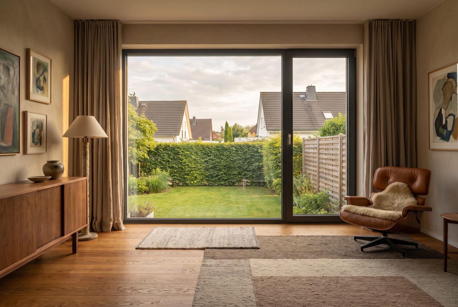 Festverglaste Fenster — Wohnbeispiel