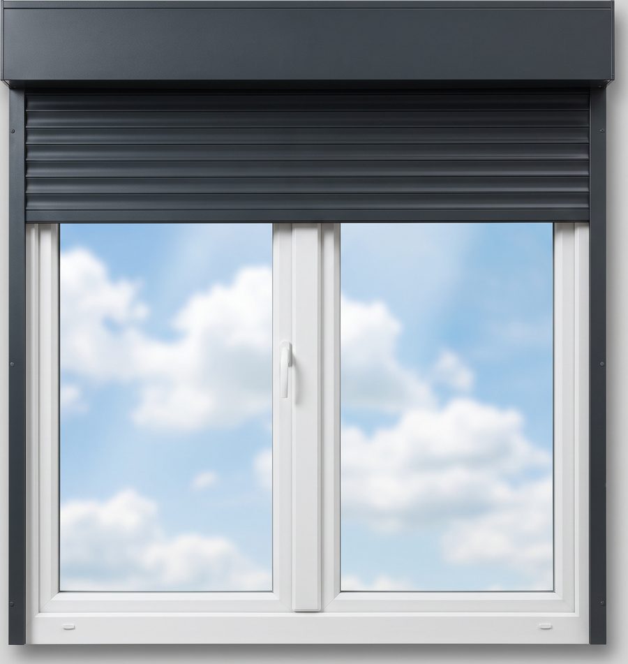 Fenster mit Rollladen
