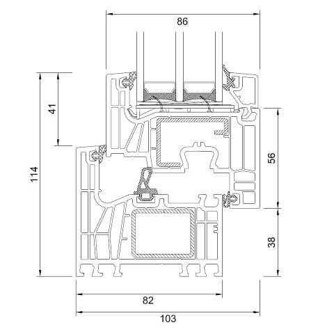 Profilquerschnitt Iglo Edge