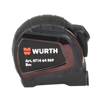 Würth Taschenbandmaß mit Kunststoffgehäuse und magnetischem Endhaken